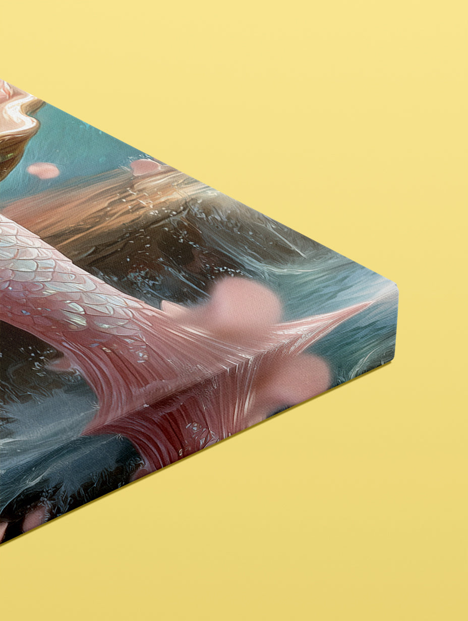 Personalized Mermaid Portrait CANVAS for Girls – Multiple Designs