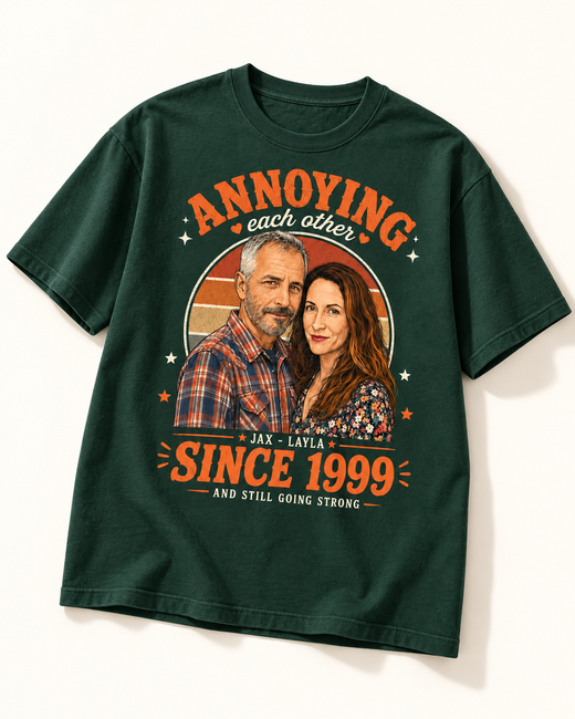 Annoying Each Other | Custom T-shirt — Forest Green T-shirt | Youth studio 7e301ef6def1