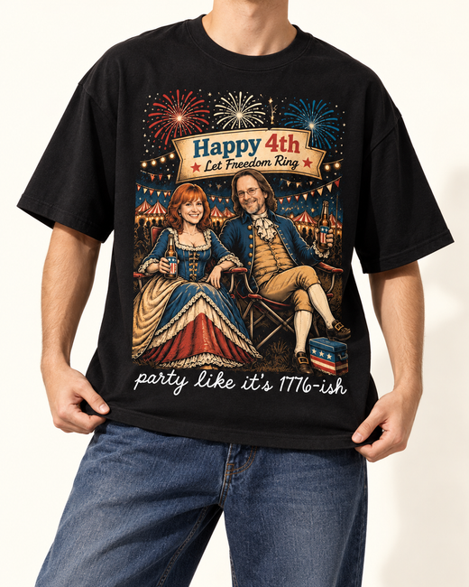 Party Like It's 1776-ish | Custom T-shirt — Black T-shirt | Youth studio 316281f97c51