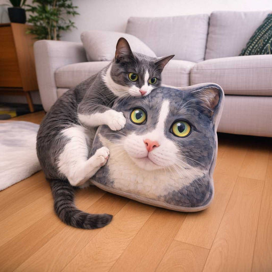 Custom Pet Face Plush Velvet Pillow