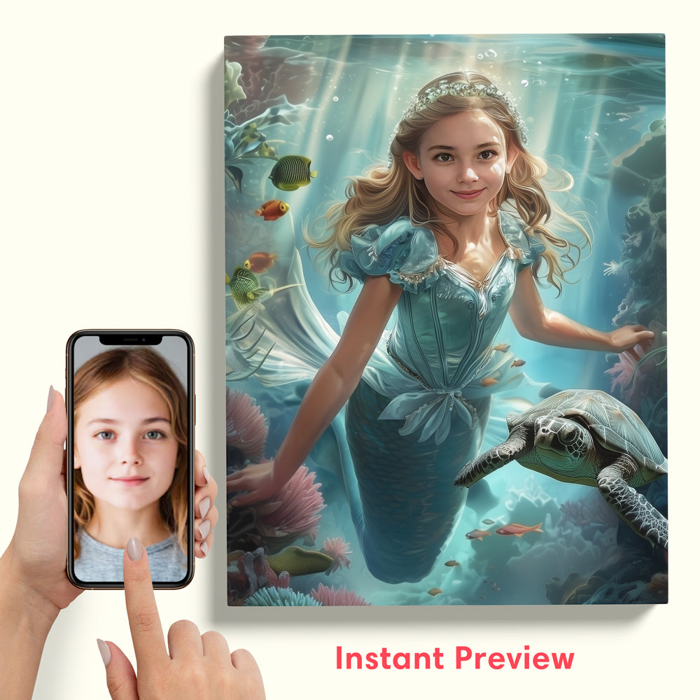 Mermaid in the Coral Garden