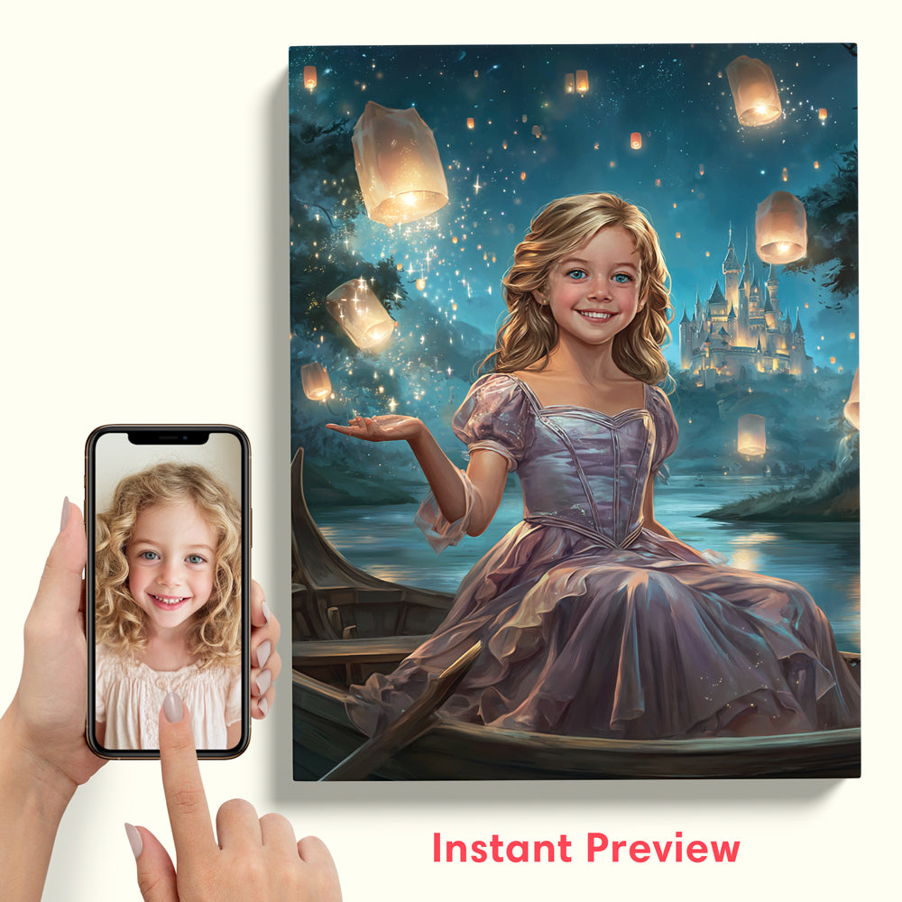 Rapunzel in the Lantern Lake