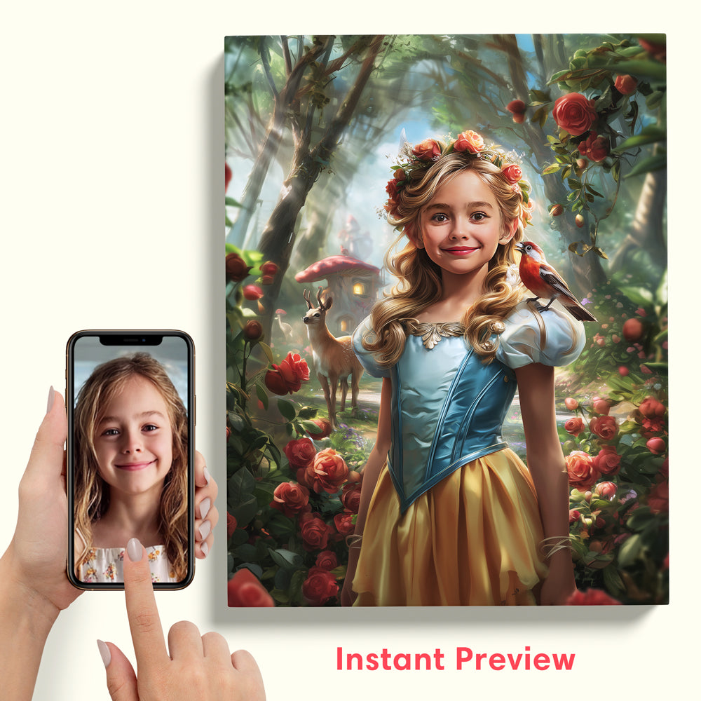 Snow White in the Rose Forest