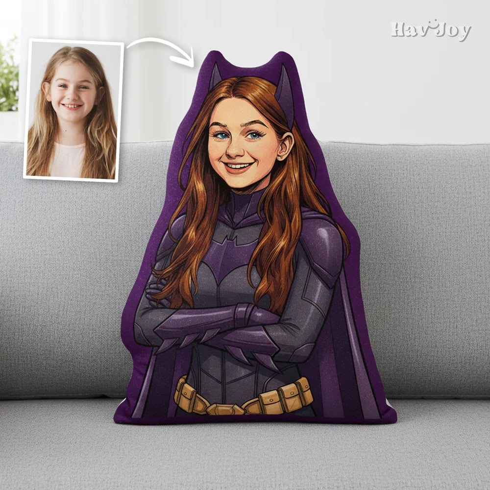 JoyComic Handcrafted Portrait Plush Velvet Pillow