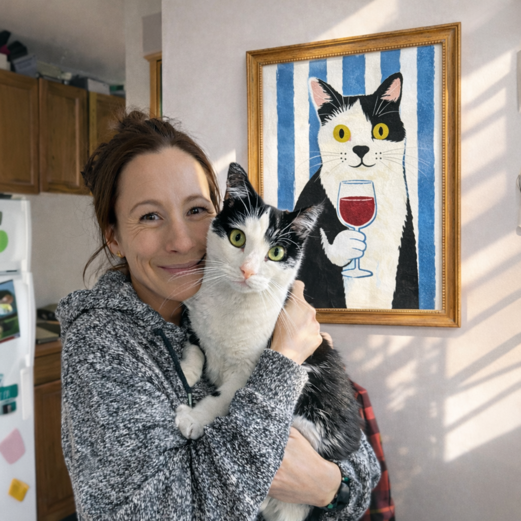 Custom Pet Portrait Playful Illustration