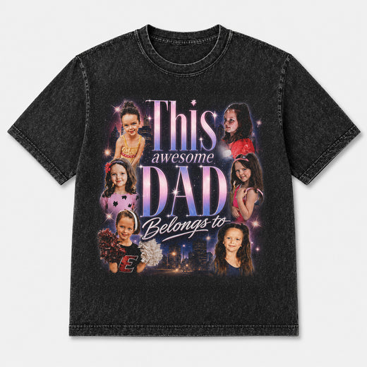 Awesome Dad | Custom Washed T-shirt