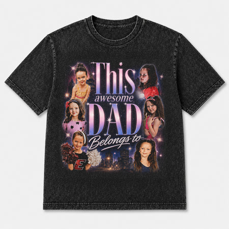 Awesome Dad | Custom Washed T-shirt