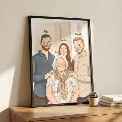 Family Whimsical Art | Custom Family Portrait