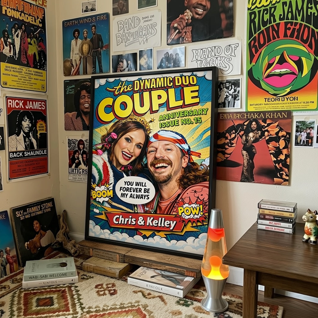 The DYNAMIC DUO COUPLE | Custom Couple Portrait