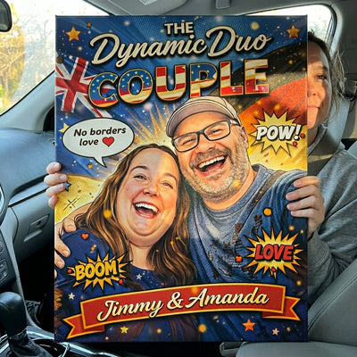 Heritage Dynamic Duo | Custom Couple Portrait