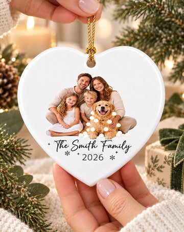 Custom Any Photo Christmas Ornaments Family Picture Christmas Keepsake