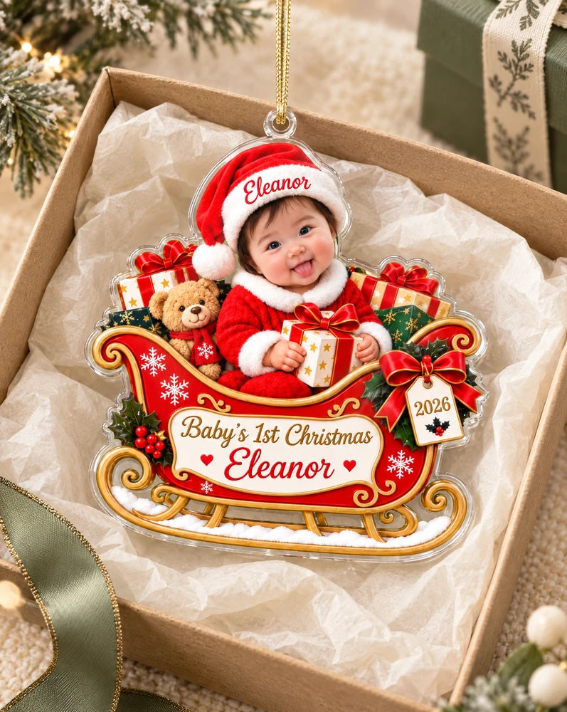 Personalized Baby Face Acrylic Ornament