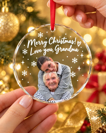 Personalized Grandma Holiday Keepsake Ornament