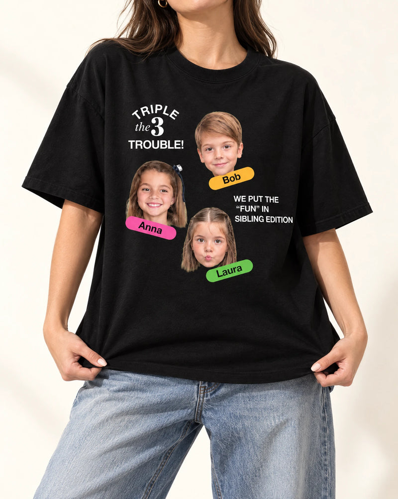 The Triple Sibling Graphic Tshirt