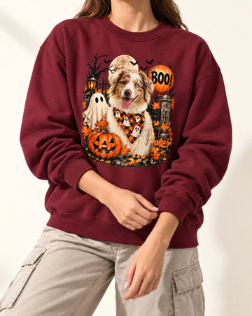 Custom Pet Halloween Shirt Personalized Dog Photo Tshirt