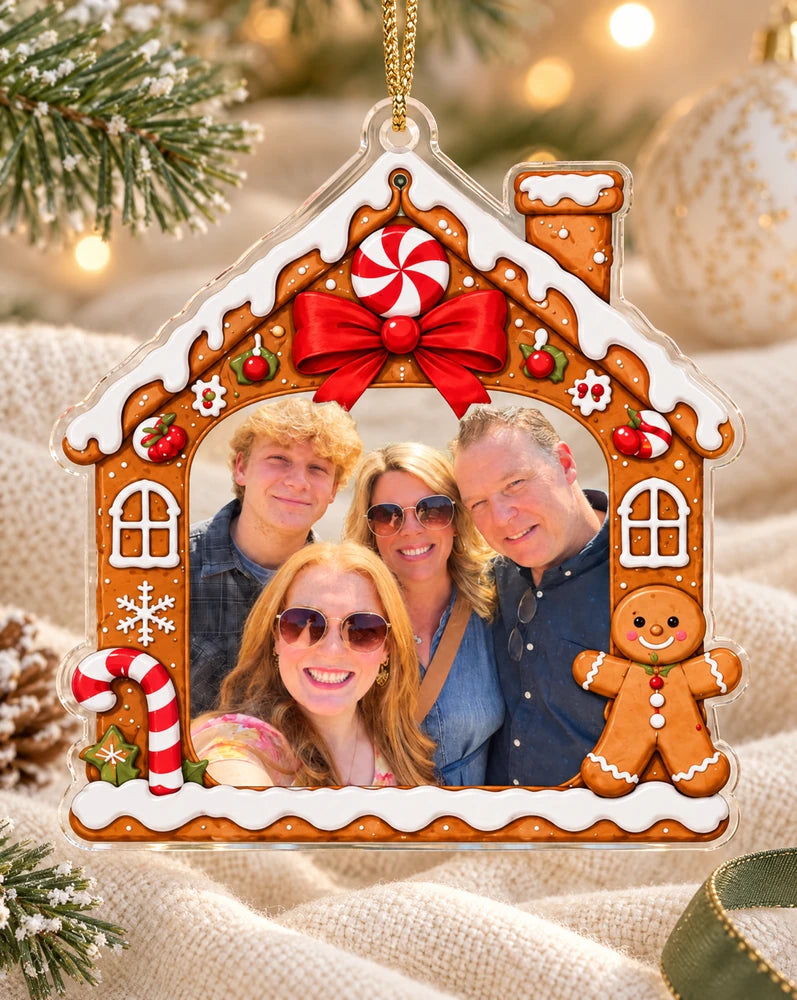 Festive Family Ginger House Tree Hanging Ornament