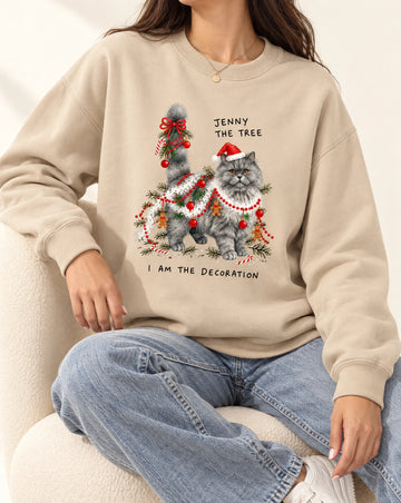 Cozy Hand Painted Pet Humor Winter Holiday Tshirt