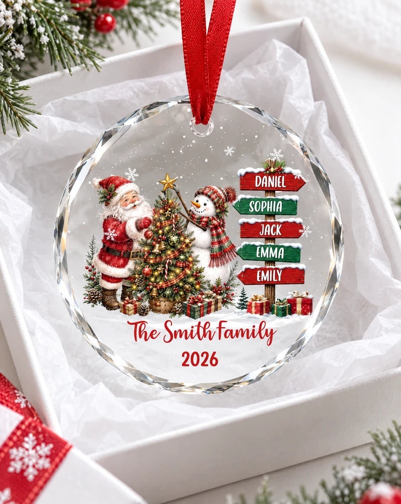 Family Names Christmas Ornament