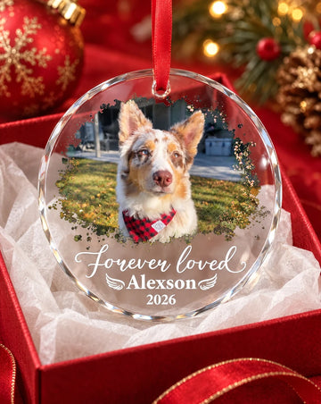 Personalized Pet Memorial Photo Ornament