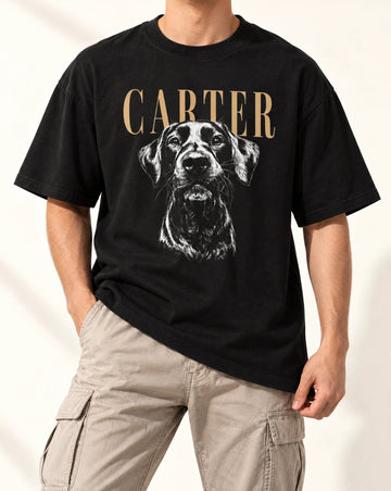 Custom Pet Photo Portrait | Custom T-shirt