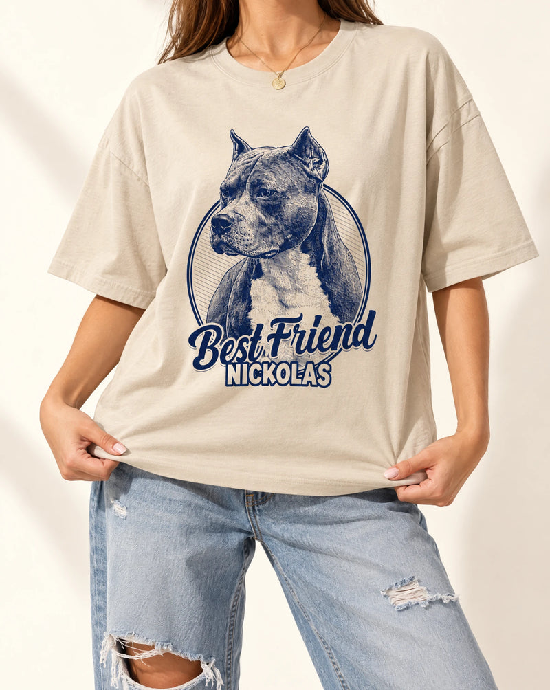 Custom Vintage Pet Graphic Tshirt