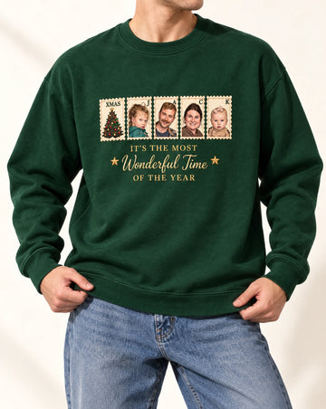 Custom Family Vintage Stamp Christmas Hoodie Tshirt