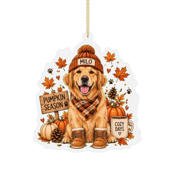 Custom Pet Photo Custom Shape Acrylic Ornament — Test