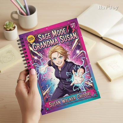 Anime Theme Girl Handcrafted Portrait Notebook