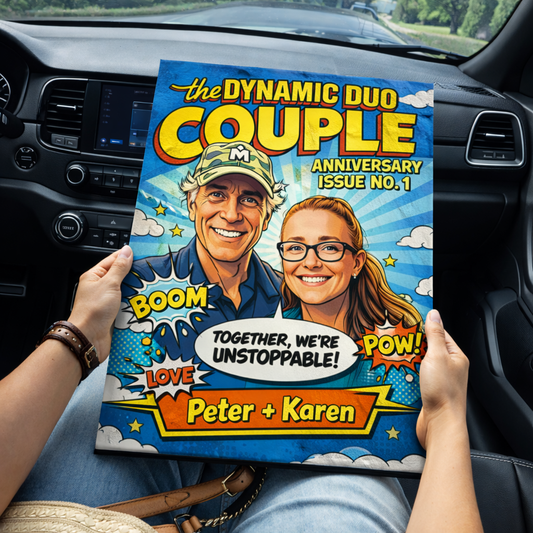 The DYNAMIC DUO COUPLE | Custom Couple Portrait