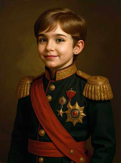 Personalized Royal Portrait BLANKET for Boys – King, Knight & more