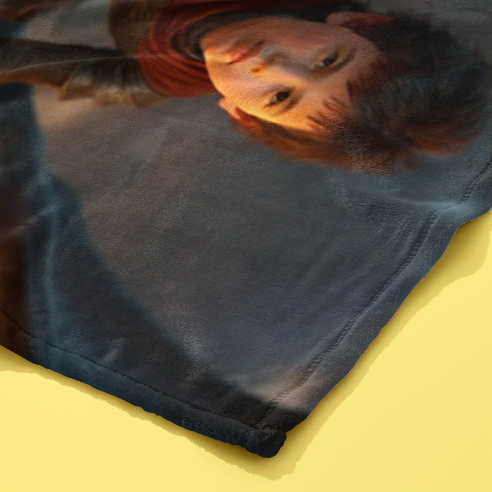 Personalized Fantasy Portrait BLANKET for Boys – Viking, Dragon Warrior & more