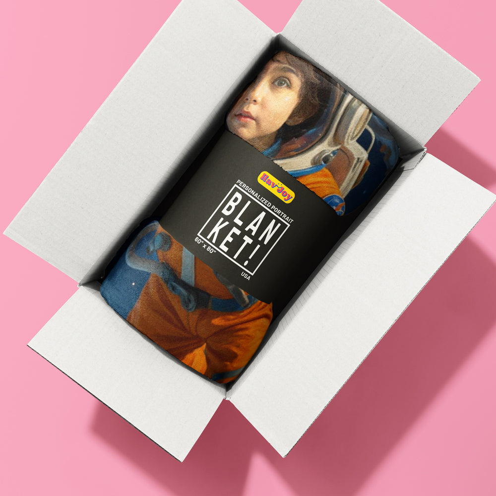 Personalized Career Portrait BLANKET for Boys – Firefighter, Police Officer, Pilot & more