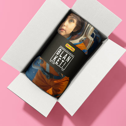 Personalized Career Portrait BLANKET for Boys – Firefighter, Police Officer, Pilot & more