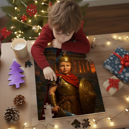 Personalized Fantasy Portrait PUZZLE for Boys – Pirate, Dragon Warrior, & more