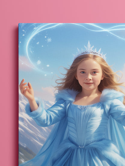 Personalized Unicorn Princess Portrait CANVAS for Girls  - Multiple Designs