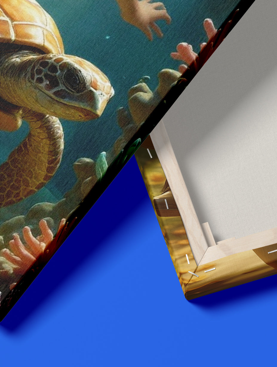 Personalized Mermaid Portrait CANVAS for Girls – Multiple Designs