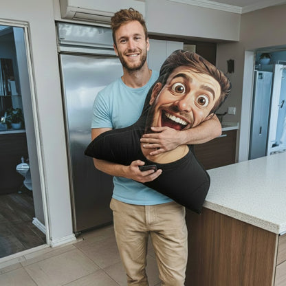 Custom Portrait Caricuture Plush Velvet Pillow