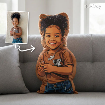 JoyComic Handcrafted Portrait Plush Velvet Pillow