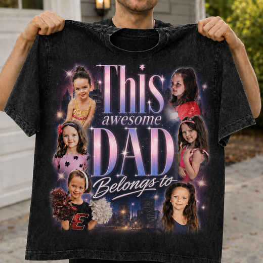 Awesome Dad | Custom Washed Tees