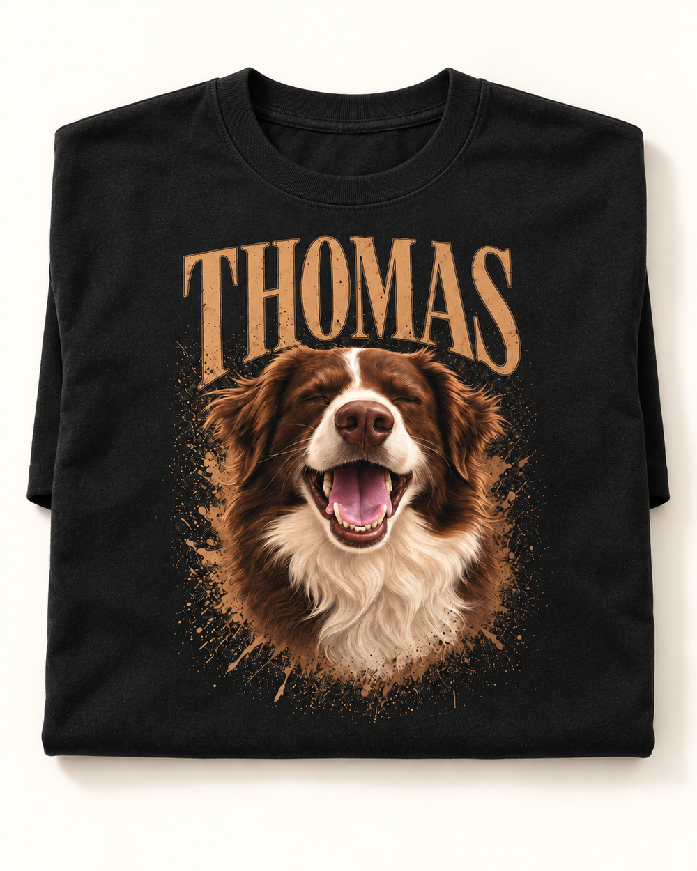 Drawing Art Pet | Custom T-shirt — Black T-shirt | Youth studio 0fa3cb45e916