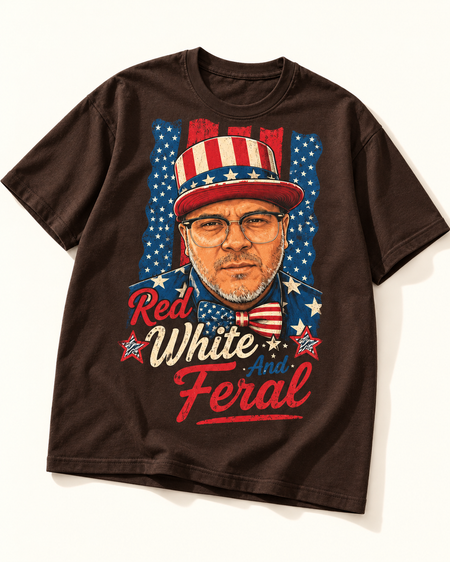Red, White and Feral | Custom T-shirt
