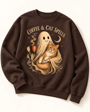Spooky Coffee Companion Custom Pet T-shirt