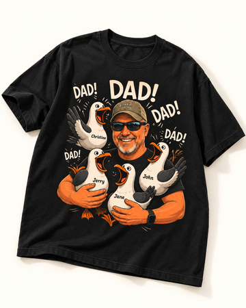 Dad Seagull Chaos | Custom T-shirt