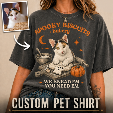 Spooky Halloween Custom Pet T-shirt