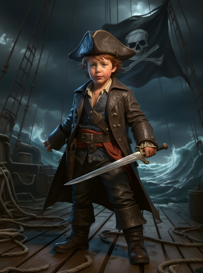 Personalized Fantasy Portrait BLANKET for Boys – Viking, Dragon Warrior & more