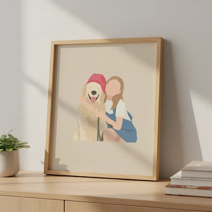 Custom Portrait Faceless Watercolor