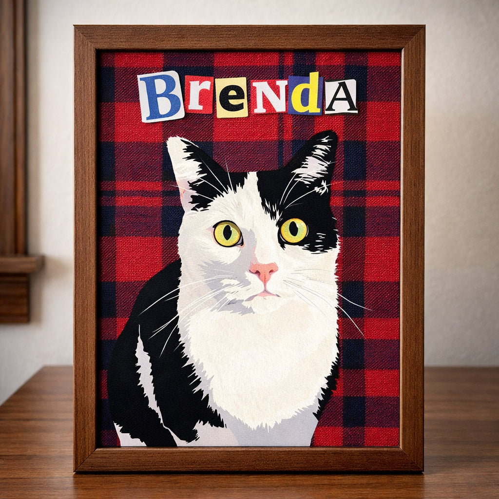 Custom Pet Portrait Flannel