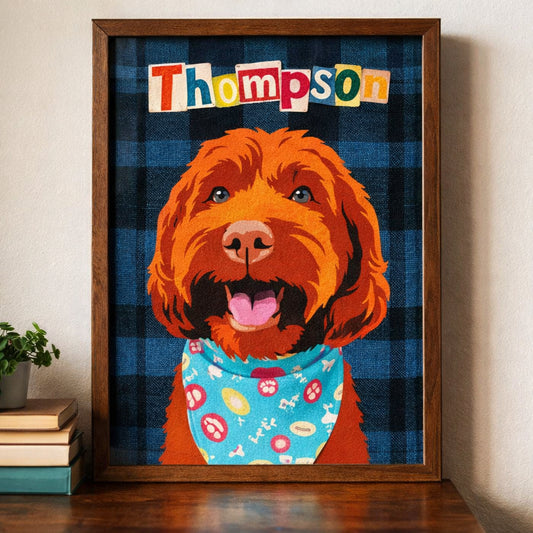 Custom Pet Portrait Flannel