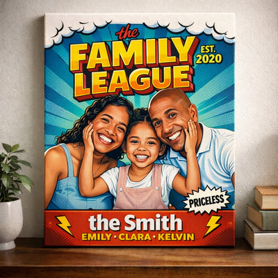 Family League Art | Custom Family Portrait