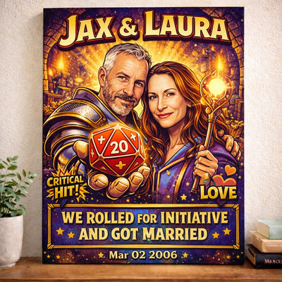 We Rolled For Initiative | Custom Couple Portrait